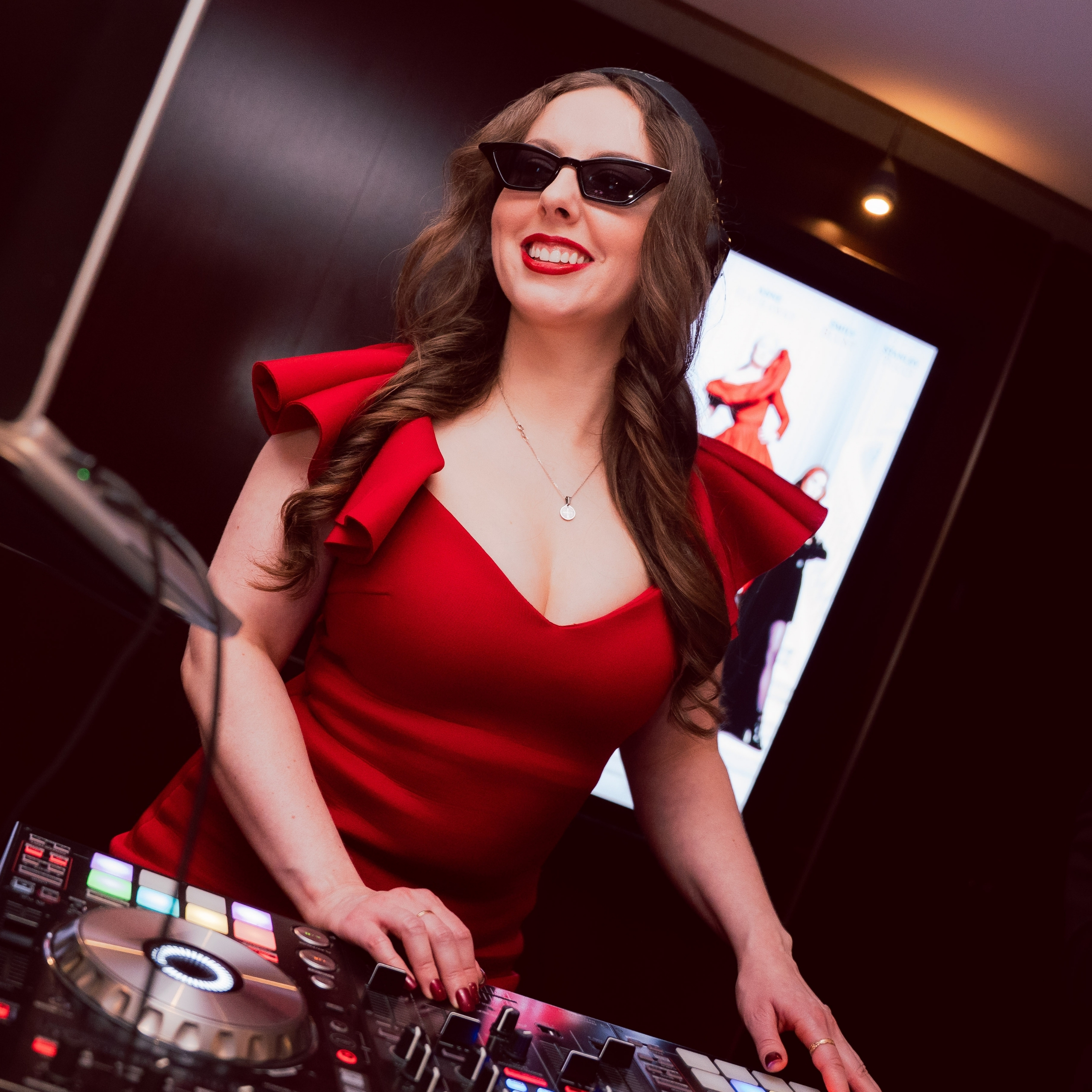 Flavia Abadia DJ The Devil Wears Prada Moive Premiere Disney 20 Century Studios Your Girl Flav Female DJ