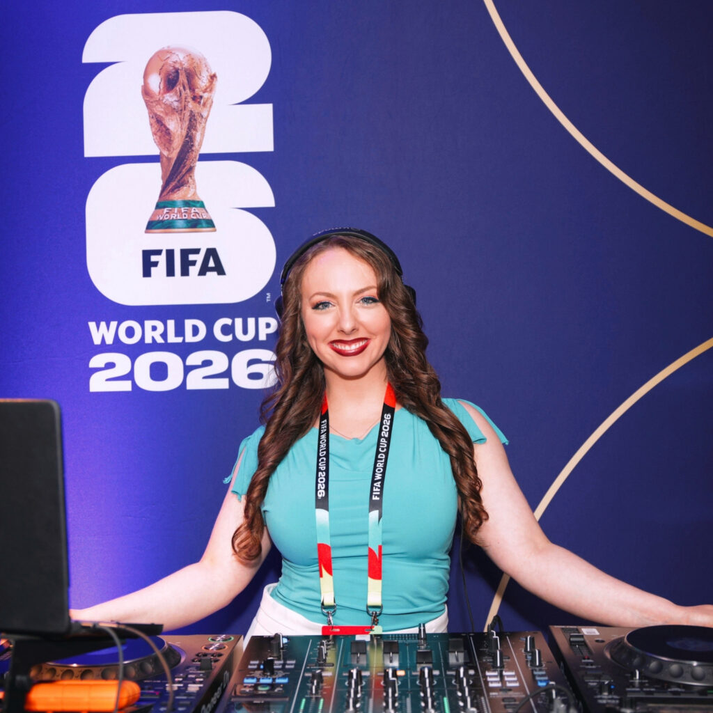 Toronto Canada FIFA Last Game DJ Flavia Abadia aka Your Girl Flav international DJ and Artist Colombian French-Canadian
