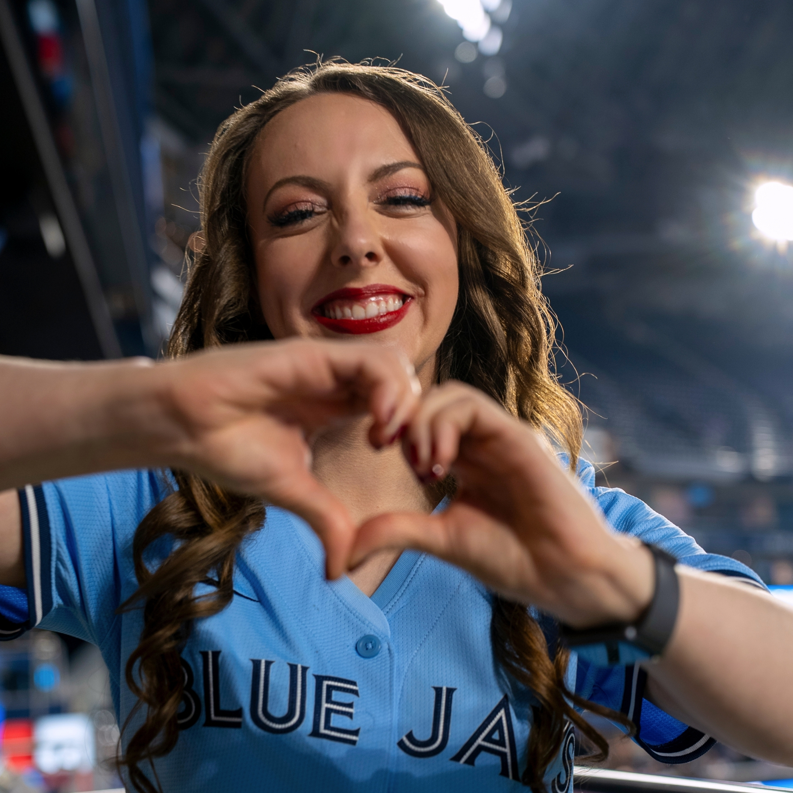 Flavia DJing at then Blue Jays Games Female Sports and Corporate DJ